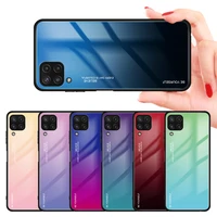 gradient glass case for samsung galaxy note 10pro m32 m31s m52m80s tempered glass cover for galaxy note20ultra a90 a70s a20 a9s