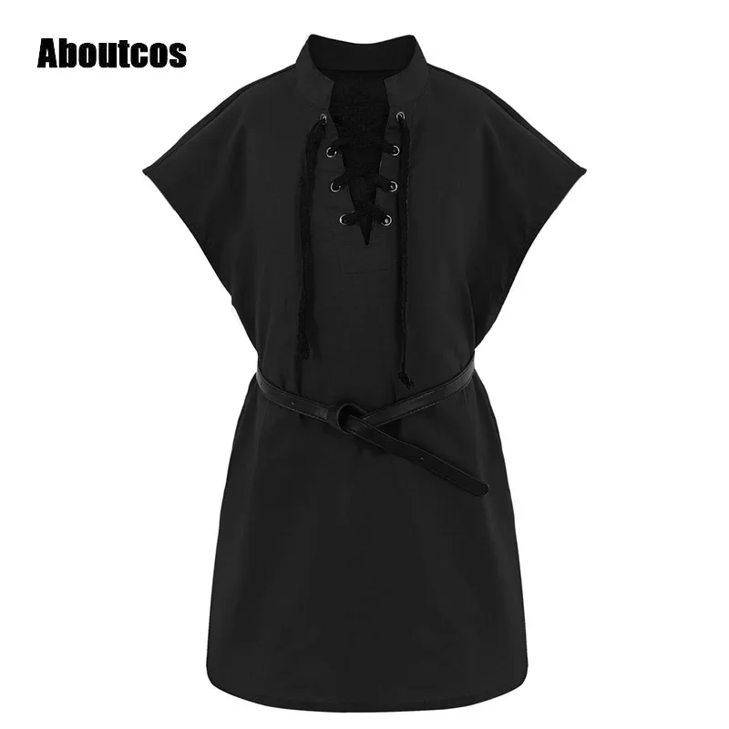 Aboutcos средневековая панковская косплейная рубашка винтажный костюм пирата эпохи