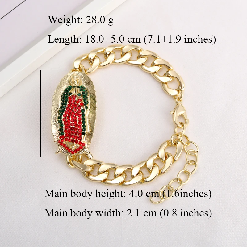 Новинка модные ювелирные изделия GrayBirds браслет с кристаллами религиозная Дева