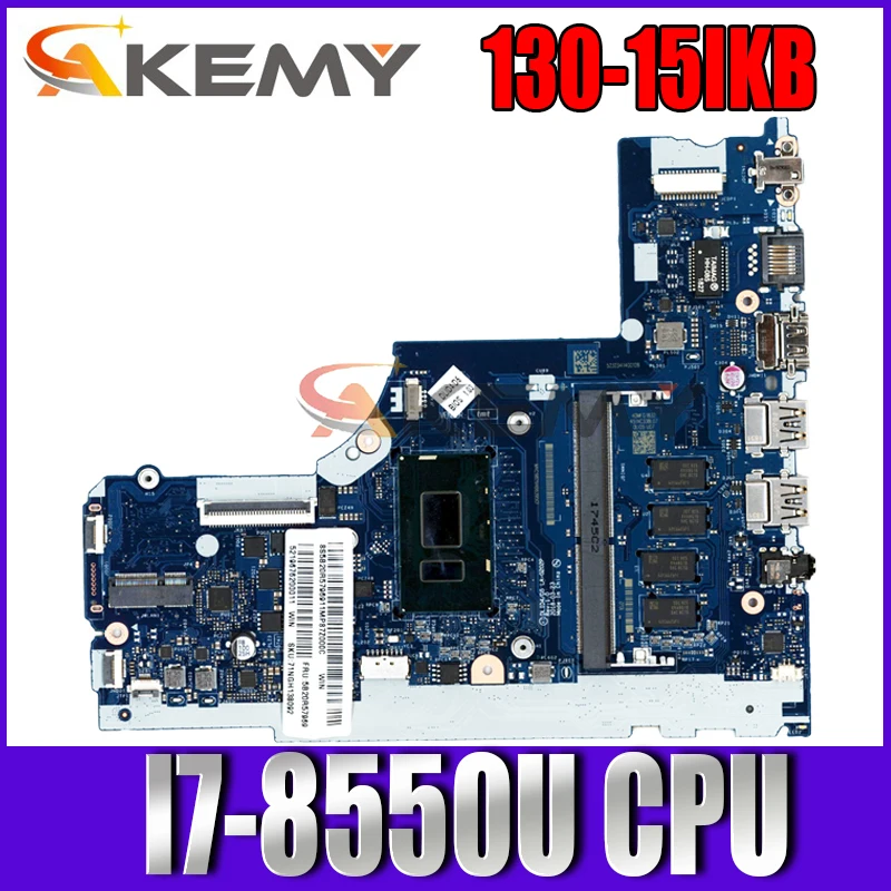 

LA-G202P For Lenovo ideaPad 130-15IKB Laptop motherboard DLID4/D5 LA-G202P With CPU I7-8550U SR3LC 4GB-RAM 100% Fully Tested