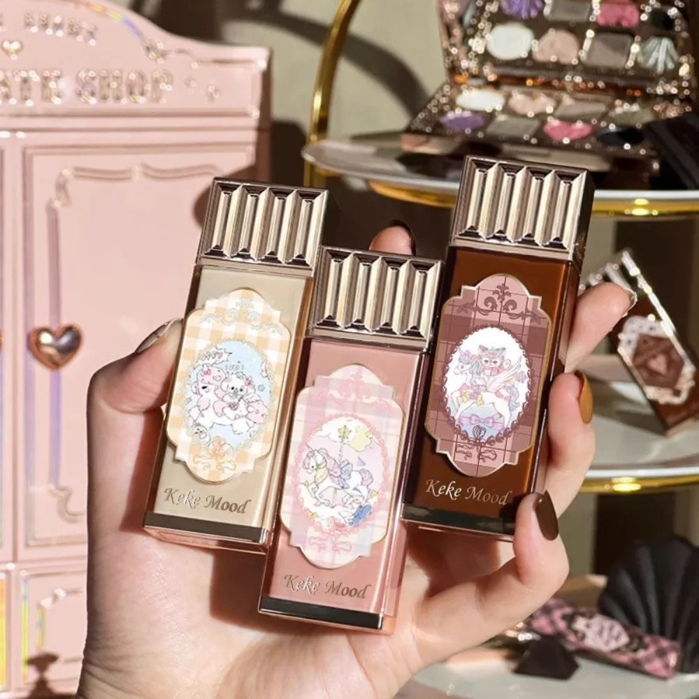 

Крем для губ с изображением цветов и облаков, нежный, прозрачный, тонкий, бархатный, матовый, молочного, чайного цвета, стойкая водостойкая косметика для макияжа