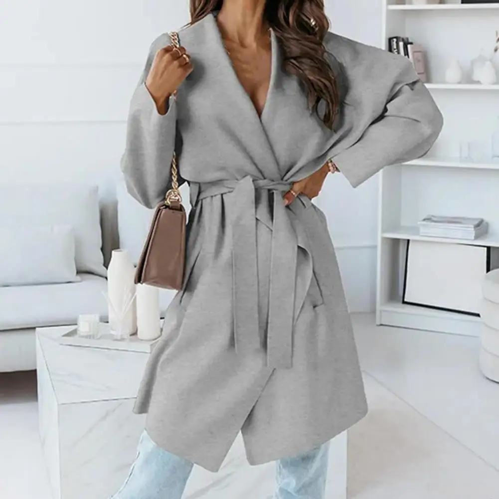 

Winter Coat Chic Pure Color Women Winter Coat Long Sleeves Women Winter Coat