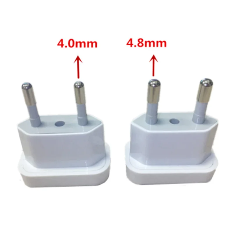 

NEWCE US To EU Euro Europe Plug Adapter European 2 Round Plug AC Converter Travel Power Adapter American To EU Electrical So