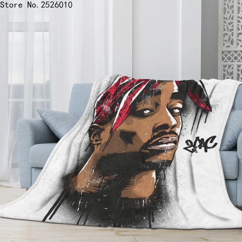 

Фланелевые одеяла Rapper 2PAC, 3D одеяла для дивана, путешествий, подростков, постельное белье, пледы, плюшевое одеяло, Прямая поставка 02