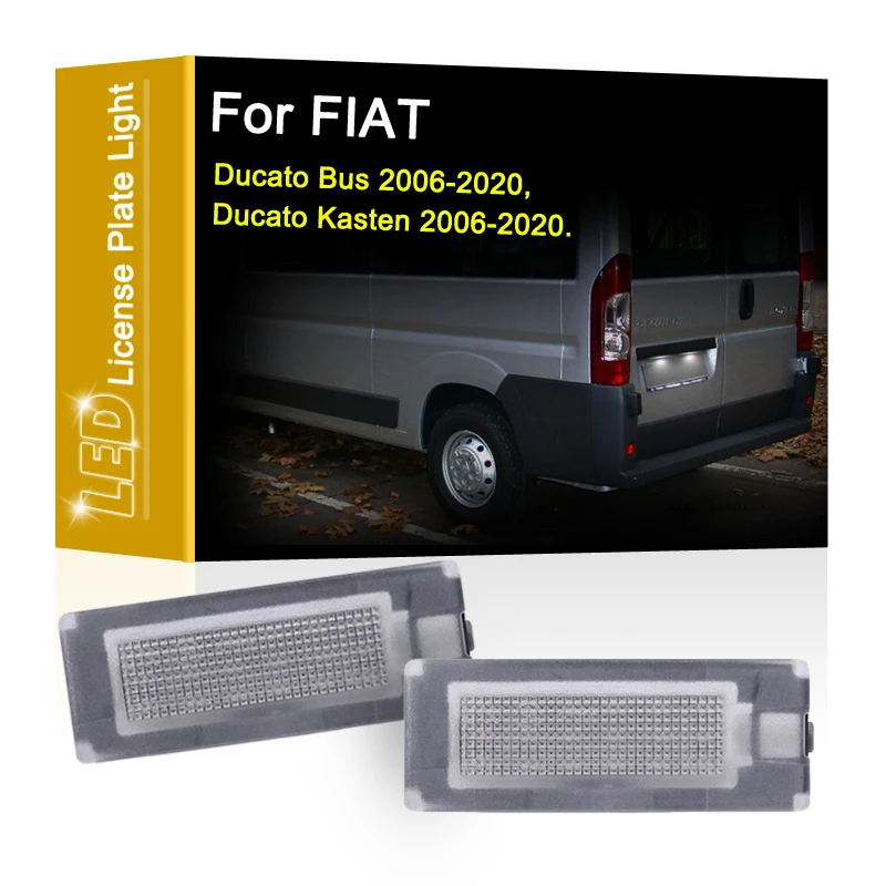 

12V LED Number Plate Lamp For Fiat Ducato Bus 2006-2020 Ducato Kasten 2006-2020 White License Plate Light Assembly