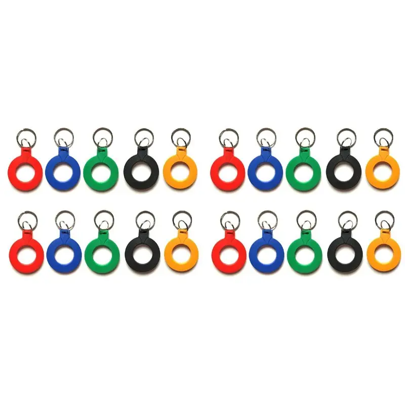 Фото A24U 20 шт. T5577 EM4305 Перезаписываемые RFID-метки EM4100 125 кГц, карты-токены, брелоки, смешанные цвета №1