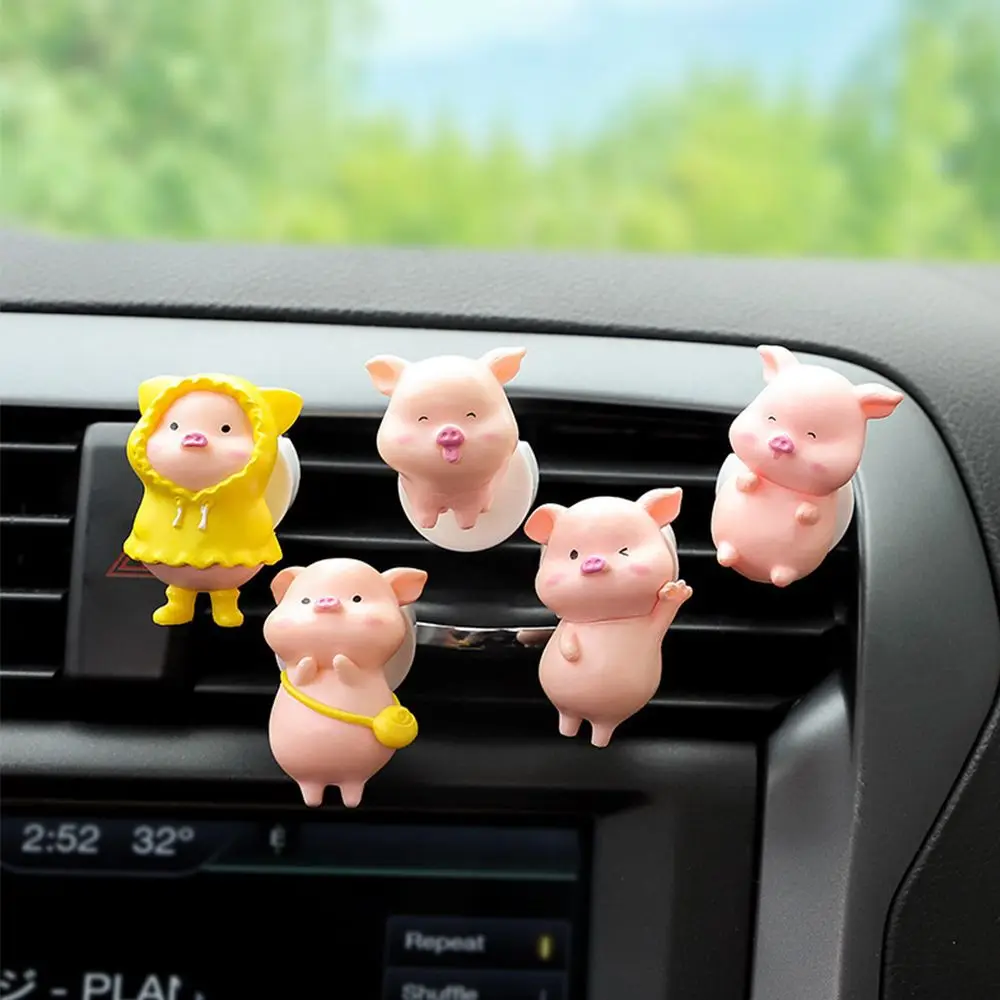 

Cute Pig Car Air Freshener Air Conditioning Outlet Perfume Clip Aromatherapy New Fashion Interior Decoration Accessories