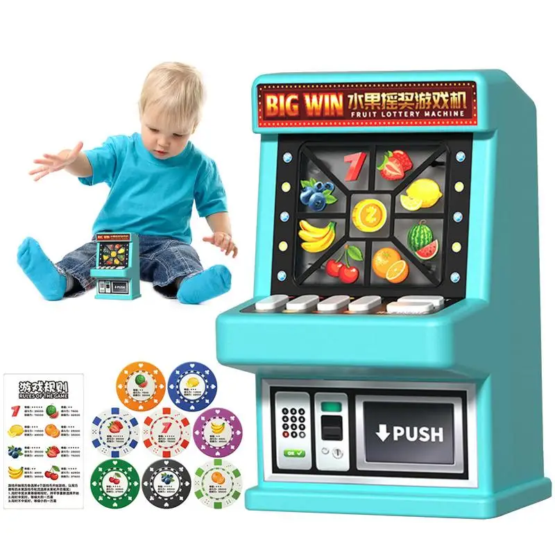 

Приносящая удачу игровая машина для детей, забавная игрушка, фрукты, приносящая удачу игровая машина, портативная приносящая удачу фруктовая игра для