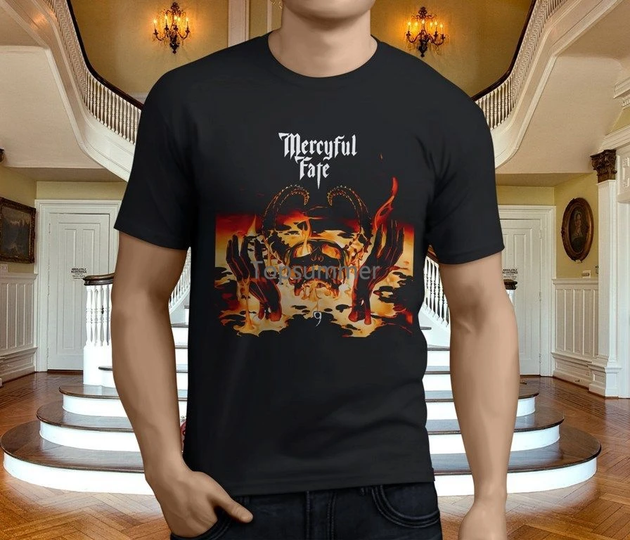 

New Mercyful Fate Don039T Break The Oath Rock Band Men'S Black Tshirt Size S-3Xl Shirt Cotton Hight Quality Man T Shirt