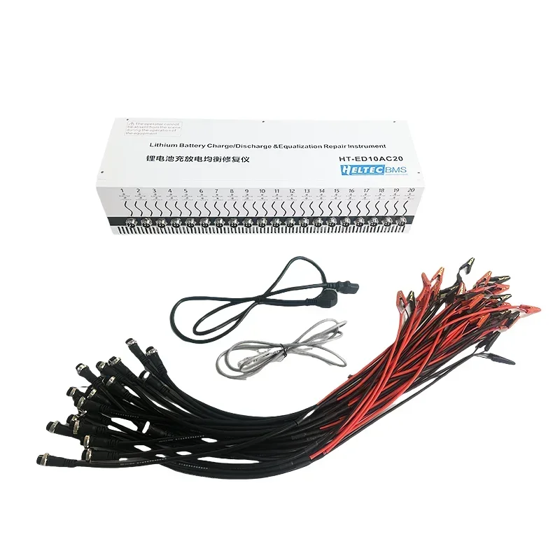 Heltecbms 20-канальный тестер емкости аккумулятора 10A Эквалайзер заряда/разряда