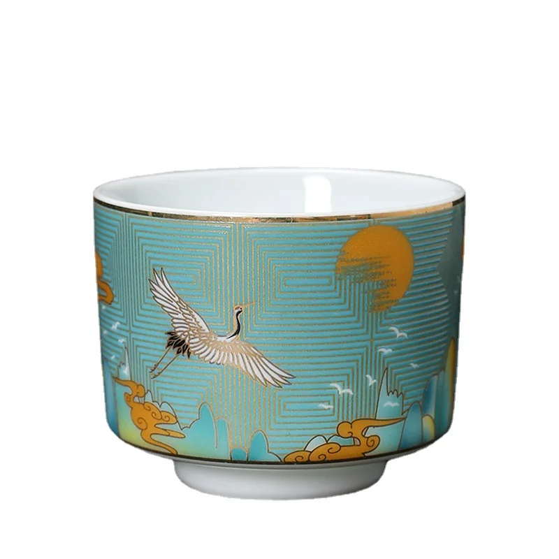 

Ceramic Cup Household Master Cup Tea Cup National Style Gold Enamel Vintage Master Cup Gift Set