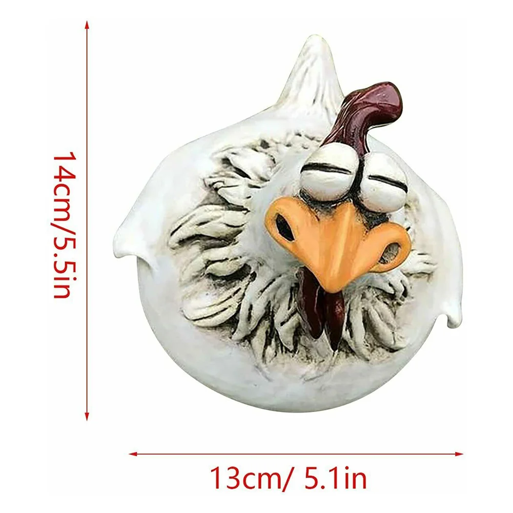 

Universal Ornament Chicken Sculpture Statue Statue Ornament Farm Fence Decor Garden Yard Ornament Backyard Statue