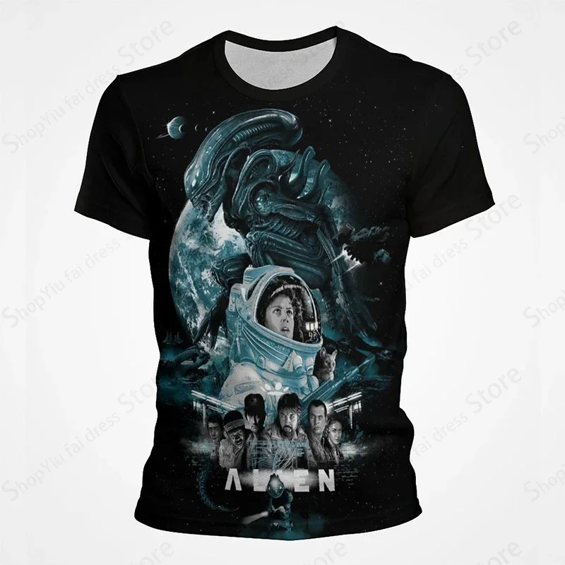 Летний фильм 2025 года футболка с 3D принтом Alien Mutation мужская мода детский топ в