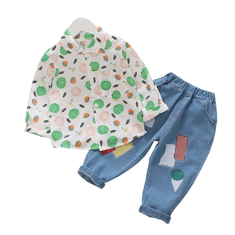 

New Spring Autumn Baby Boys Girls Clothes Children Cartoon Shirt Pants 2Pcs/Sets Toddler Casual Cotton Costume Kids Tracksuits
