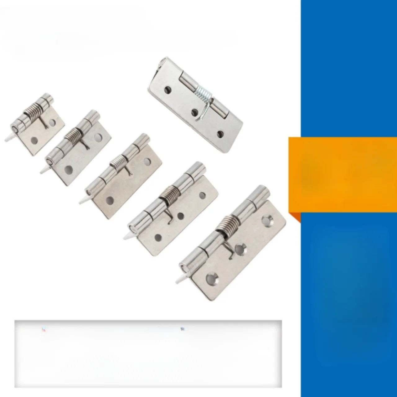 

2pcs Spring Door Hinge Self Closing Stainless Steel Hardware 1/1.5/2/2.5/3/4Inch For Windows Cabinets Jewelry Boxes Door Hinges