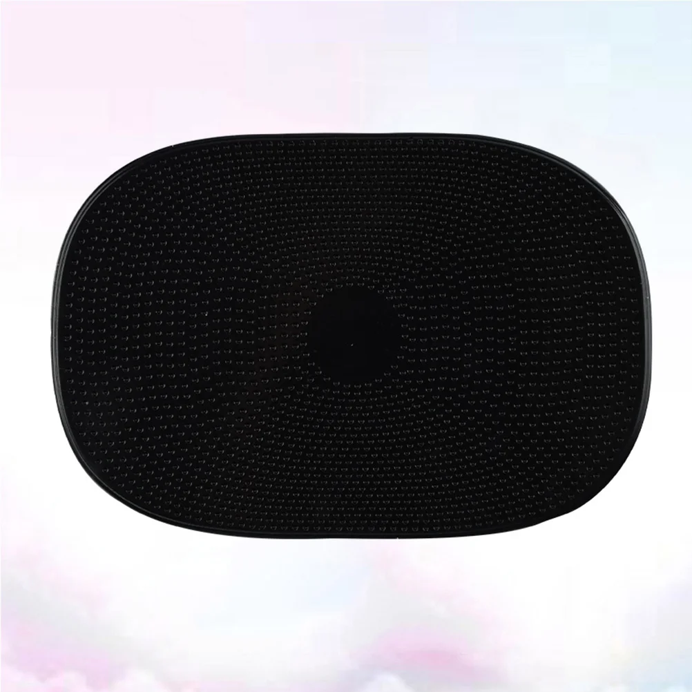 

4 Anti-Slip Mat Black Sticky Reusable Car Dashboard Pad for Sunglasses