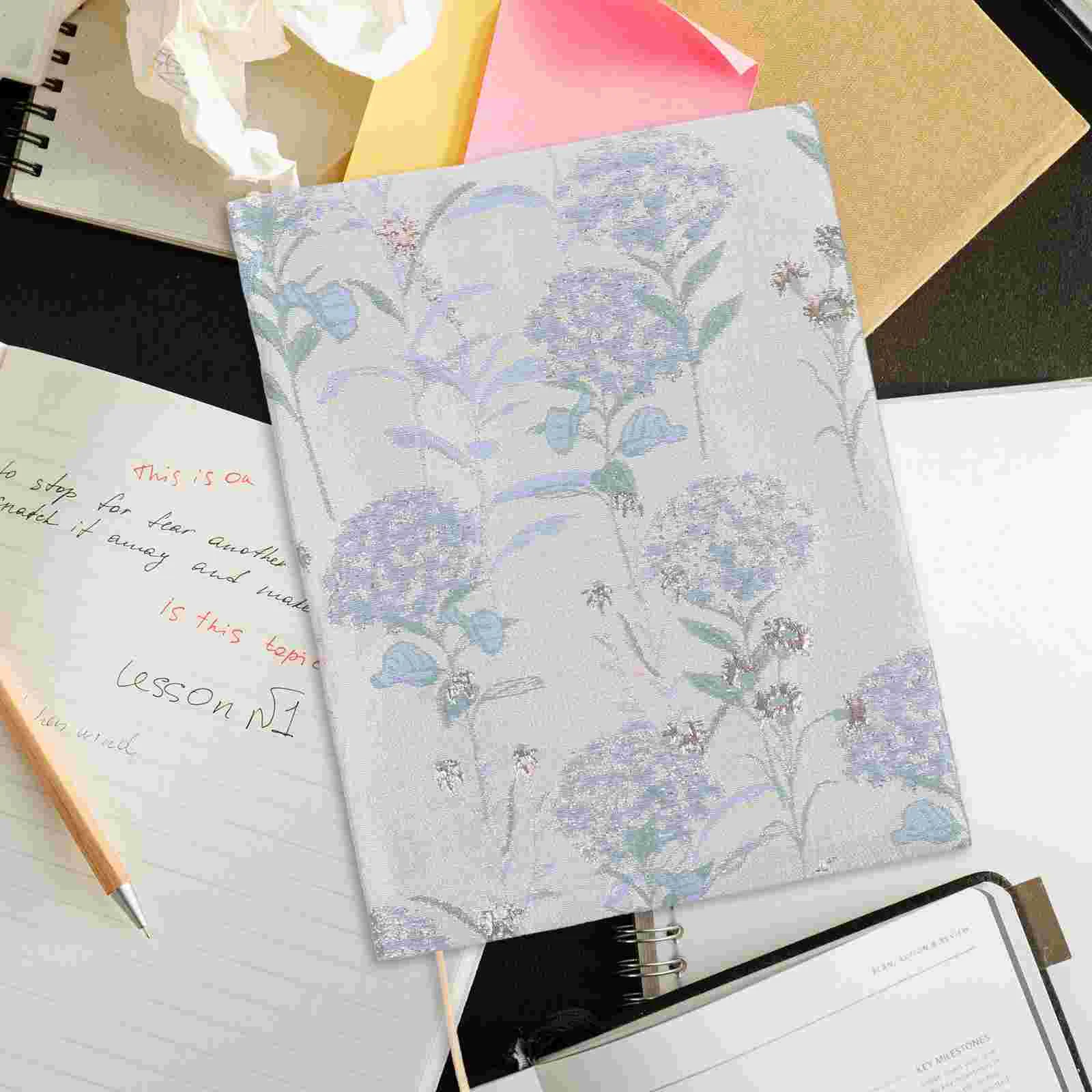 

Handmade Cloth Book Cover Trendy Decor Hand-made Protector Creative Dandelion Powder Fabric Student Sleeve