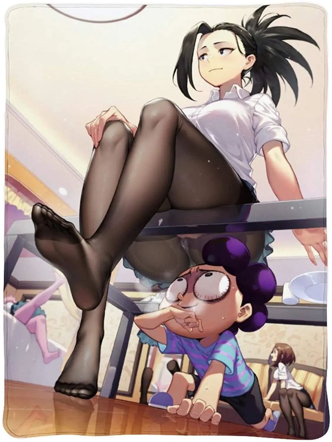 

Одеяло с 3D рисунком | Одеяло в стиле аниме и яойорозу из Момо-Момо на ногах пансу с мультяшными персонажами, стеганое одеяло | Мягкое плюшевое...