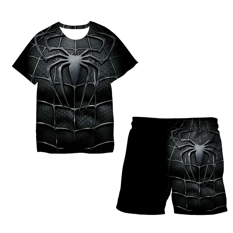 

Marvel Heroes Children clothes Spiderman Sets for Little Boys Outfit Set Girl 2022 Graphic T-Shirt Family Matching Outfits Baby