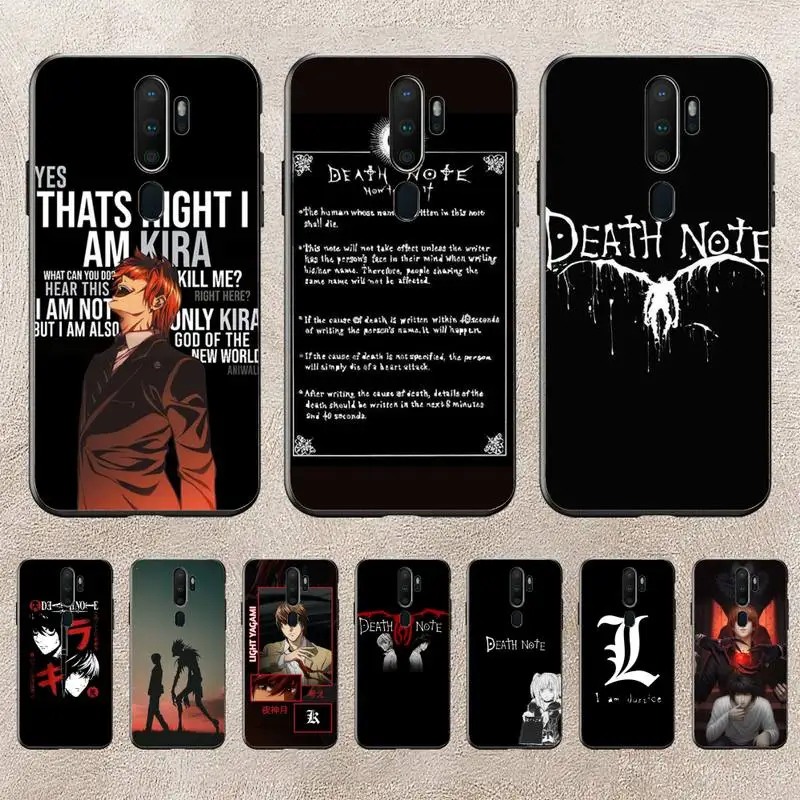

DEATH NOTE L Lawliet Phone Case For Redmi 9A 8A 6A Note 9 8 10 11S 8T Pro Max 9 K20 K30 K40 Pro PocoF3 Note11 5G Case