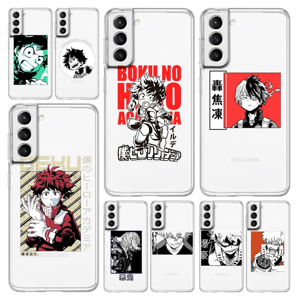

My Hero Academia Dabi Anime Phone Case For Samsung Galaxy S22 S20 FE S21 Ultra 5G S10 S10E S9 S8 Plus Note 10 20 Clear Cover