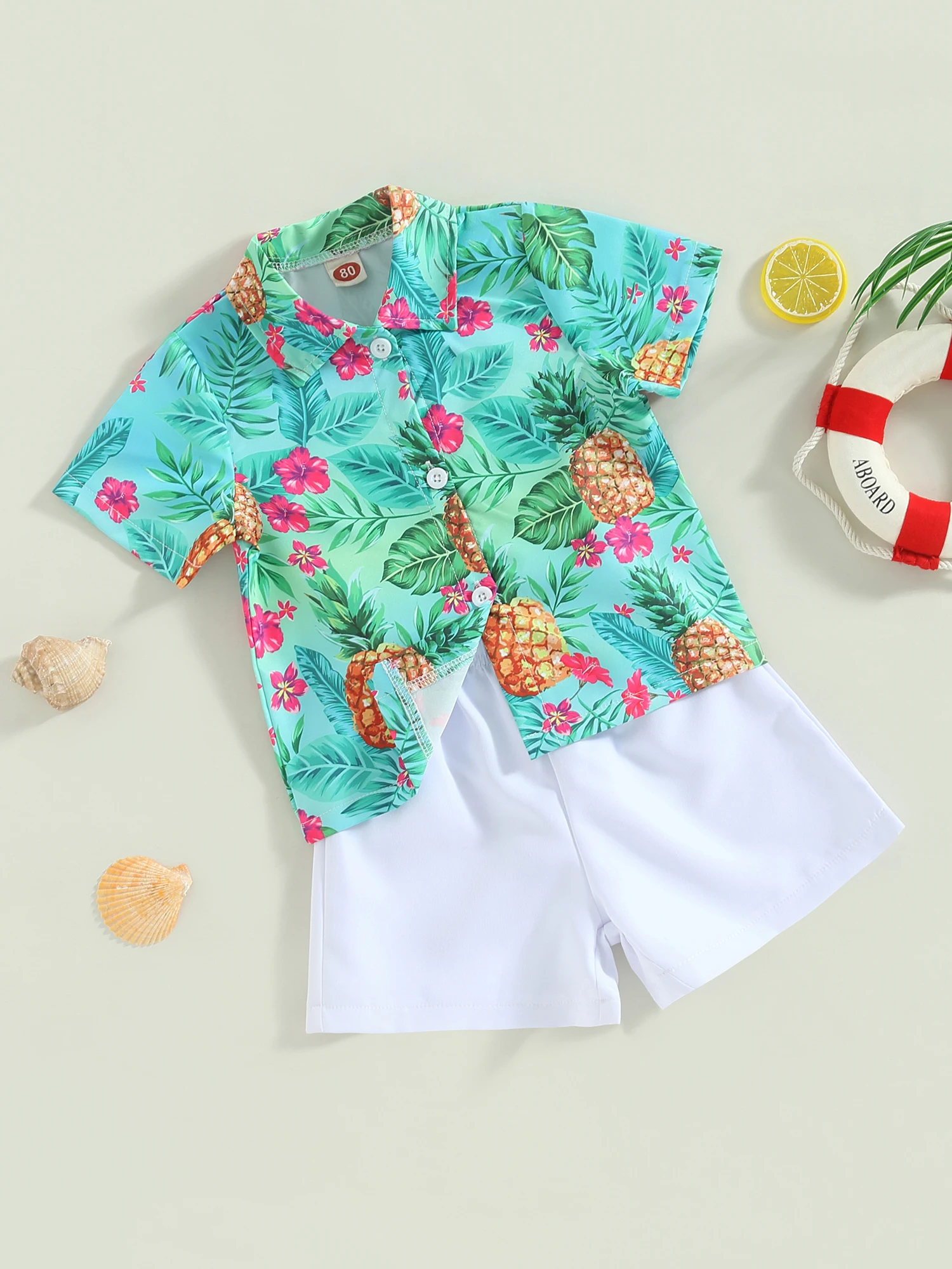 

Baby Girl Floral Print Romper Headband Set Adorable Summer Outfit for Toddler