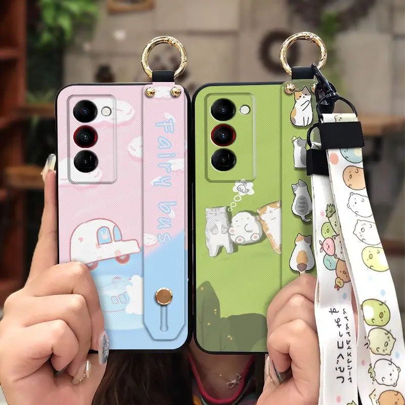 

Грязеотталкивающий чехол с подставкой для телефона Tecno Camon18 Premier, модный дизайн, браслет, Новое поступление