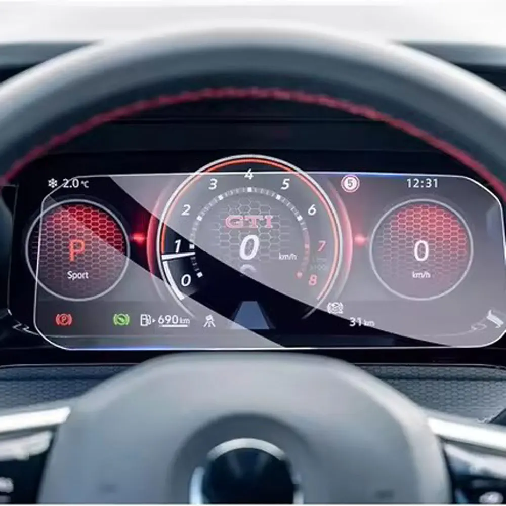 Защитная пленка из закаленного стекла для Volkawagen VW Golf 8 2021 LCD GPS навигации и
