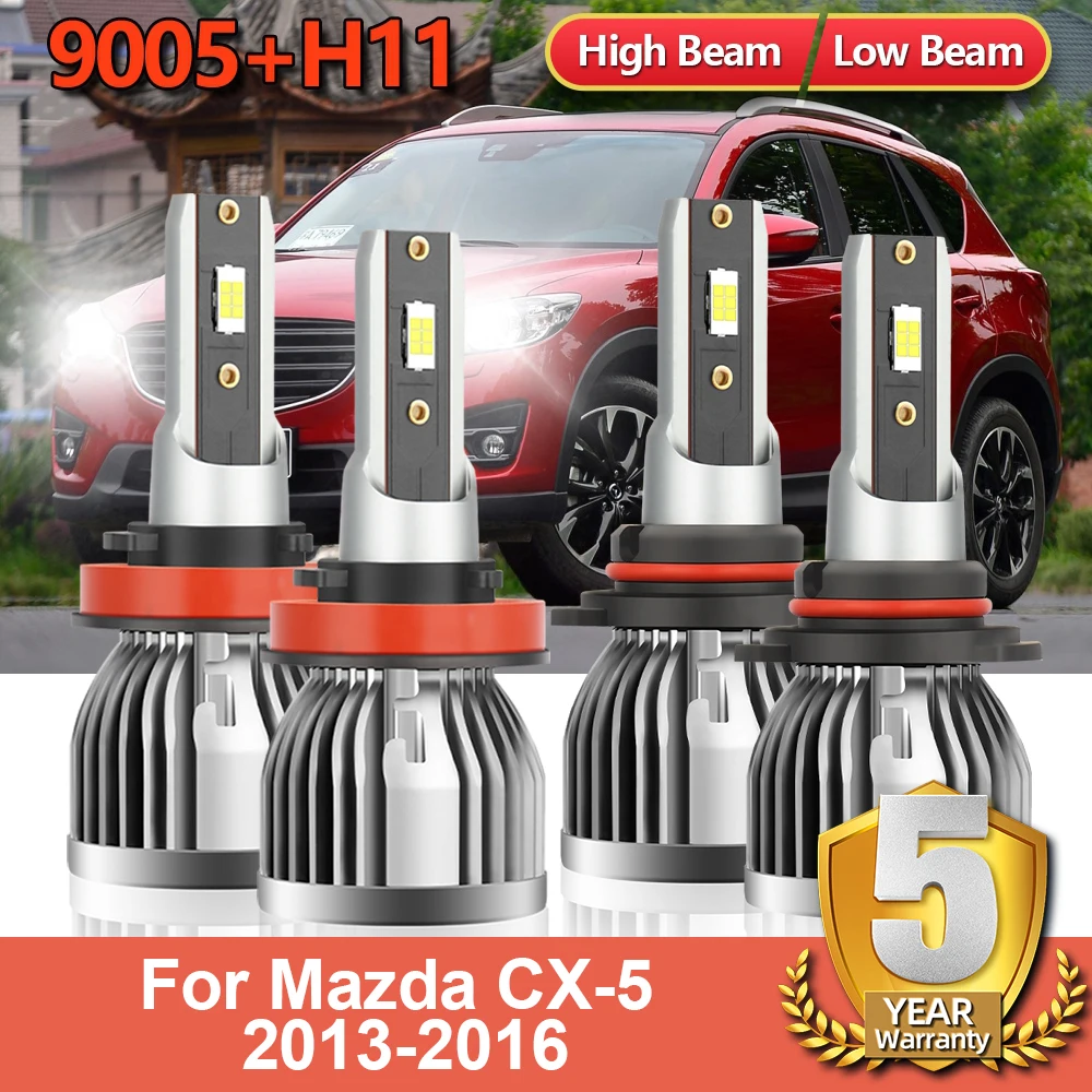 

Roadsun Lampada LED Car Headlight 16000LM 6000K Lamp Lights Auto Bulbs For Mazda 2016 2015 2014 2013 CX-5