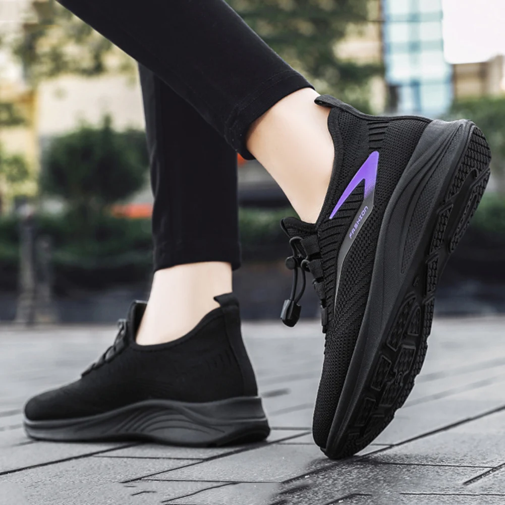 

Unisex Casual Shoes Lightweight Elastic Band Flats Running Shoes Comfortable Breathable Wear-resistant Soft Outdoor Accessories