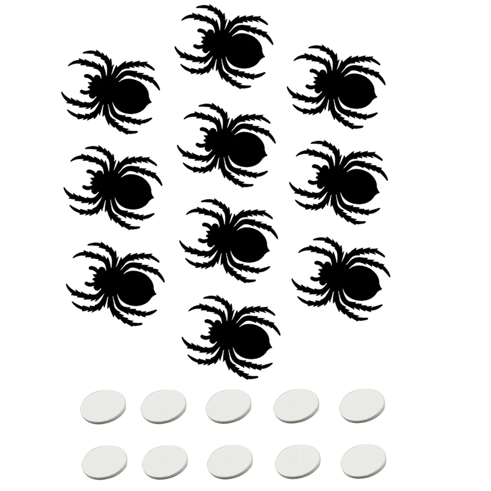 

10pcs Decals Mural Stickers Wall Spider Wall Sticker Decoration Adhesive Felt Circles Felt Decals