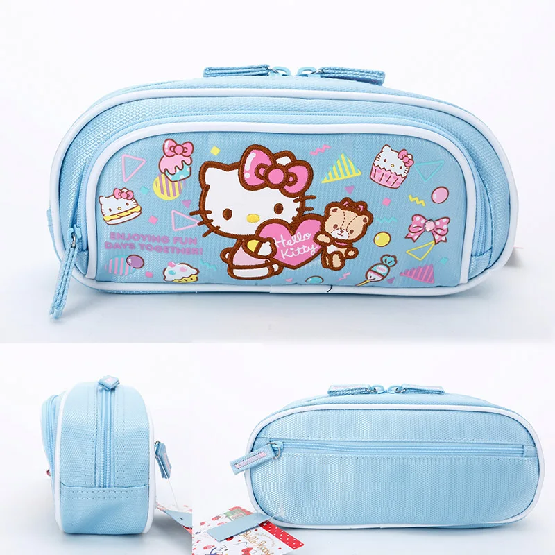 Hello Kitty Children Primary and Secondary School Girls Large Capacity Multi-Layer Pencil Case Stationery Case Bow Pencil Case