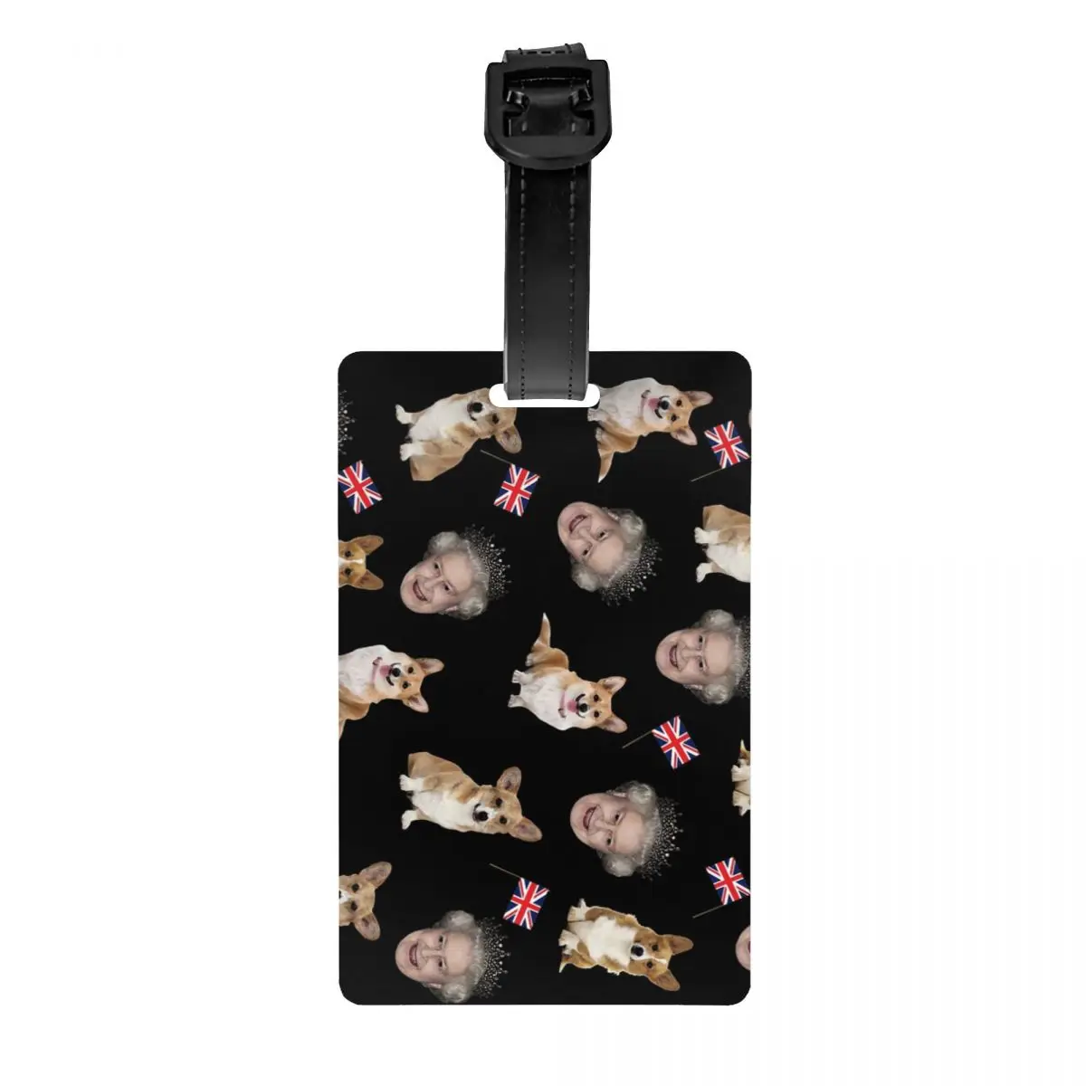 

Обложка для багажа с рисунком королевы Елизаветы и корги