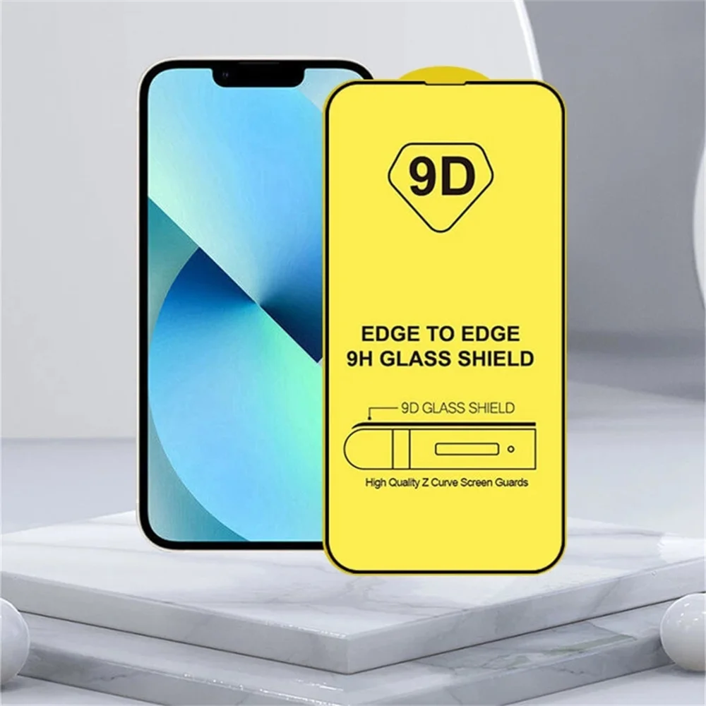 20pcs 9D Tempered Glass For iPhone 11 12 13 14 Pro Max Plus Screen Protector For iPhone X Xr Xs Max 6 7 8 SE Full Cover Glass