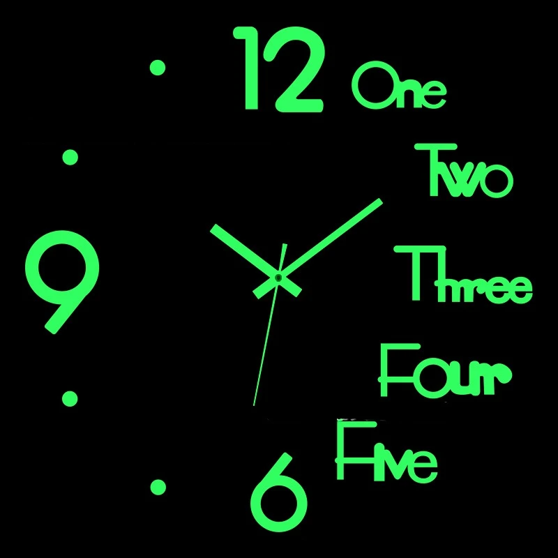 

Один набор «сделай сам», креативные цифровые акриловые настенные часы, безрамные зеркальные наклейки, современное искусство, наклейка, домашний декор, современный декор, 40 см