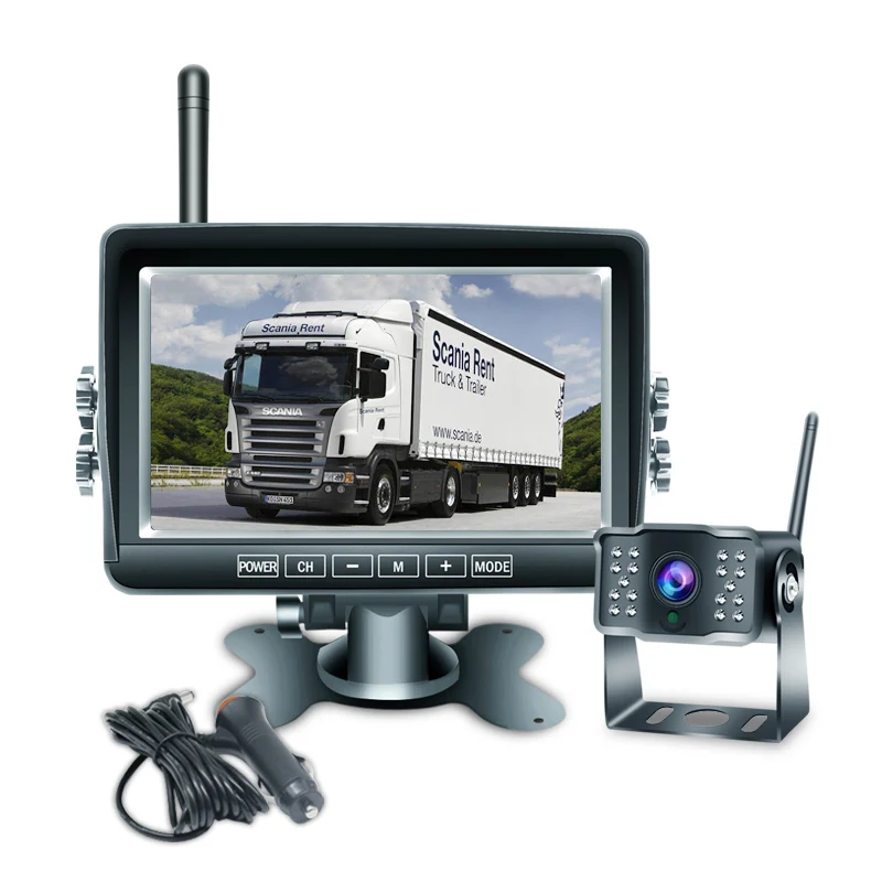 

Интеллектуальная беспроводная система камер с 7-дюймовым монитором заднего вида, резервная камера для грузового автобуса