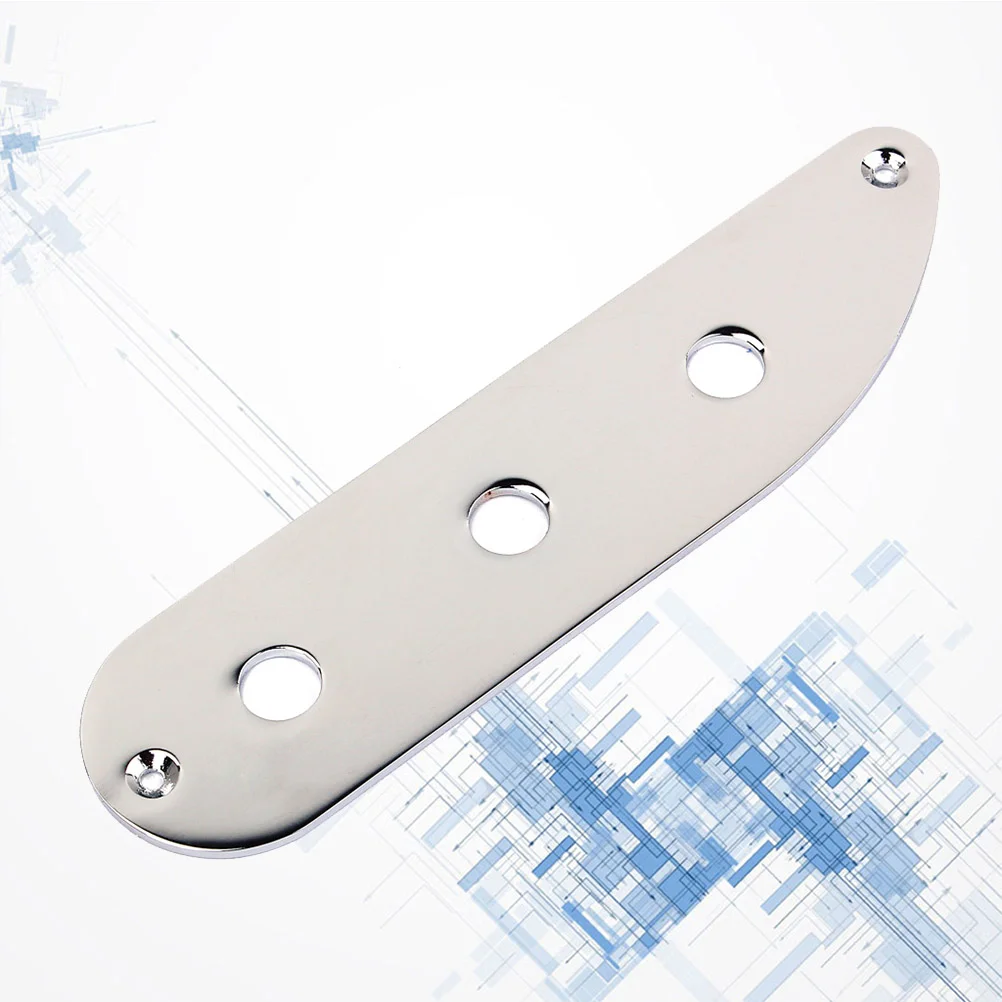 

Control Plate Guitar Parts Replacement Switch Bass Jazz Electric Holes Mounting Bridge Metal