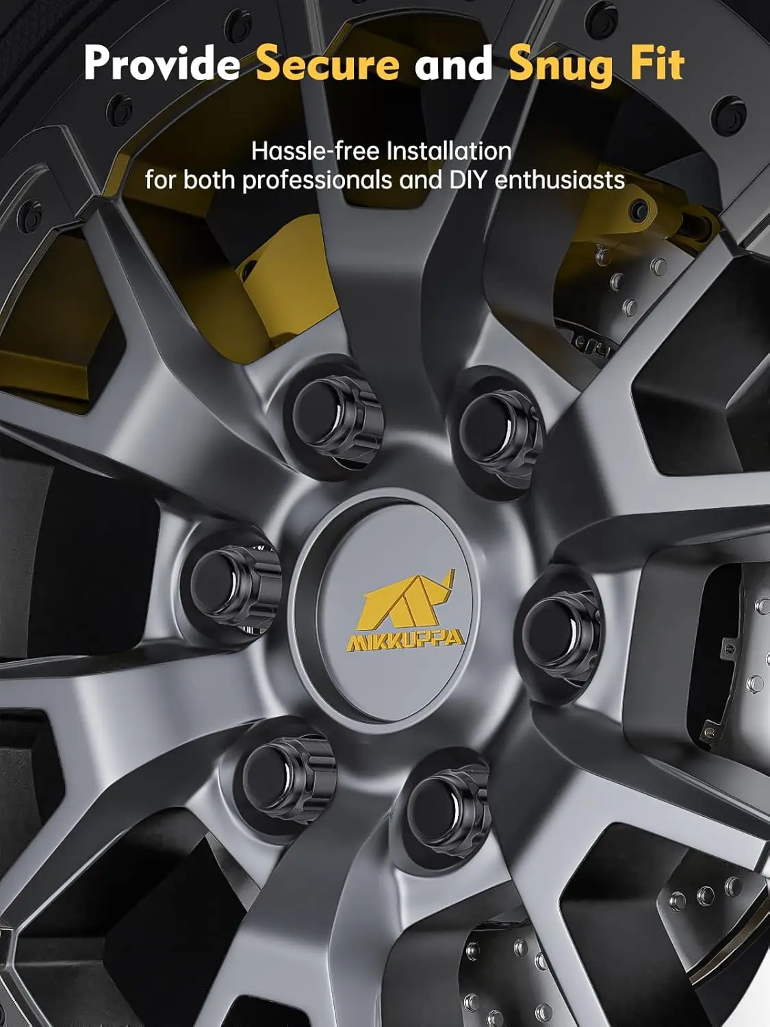 Зажимные Гайки MIKKUPPA 24 шт. M12x1.25 замена для 2005-2015 Armada 2004-2019 Titan 1995-2004 пикап Черное