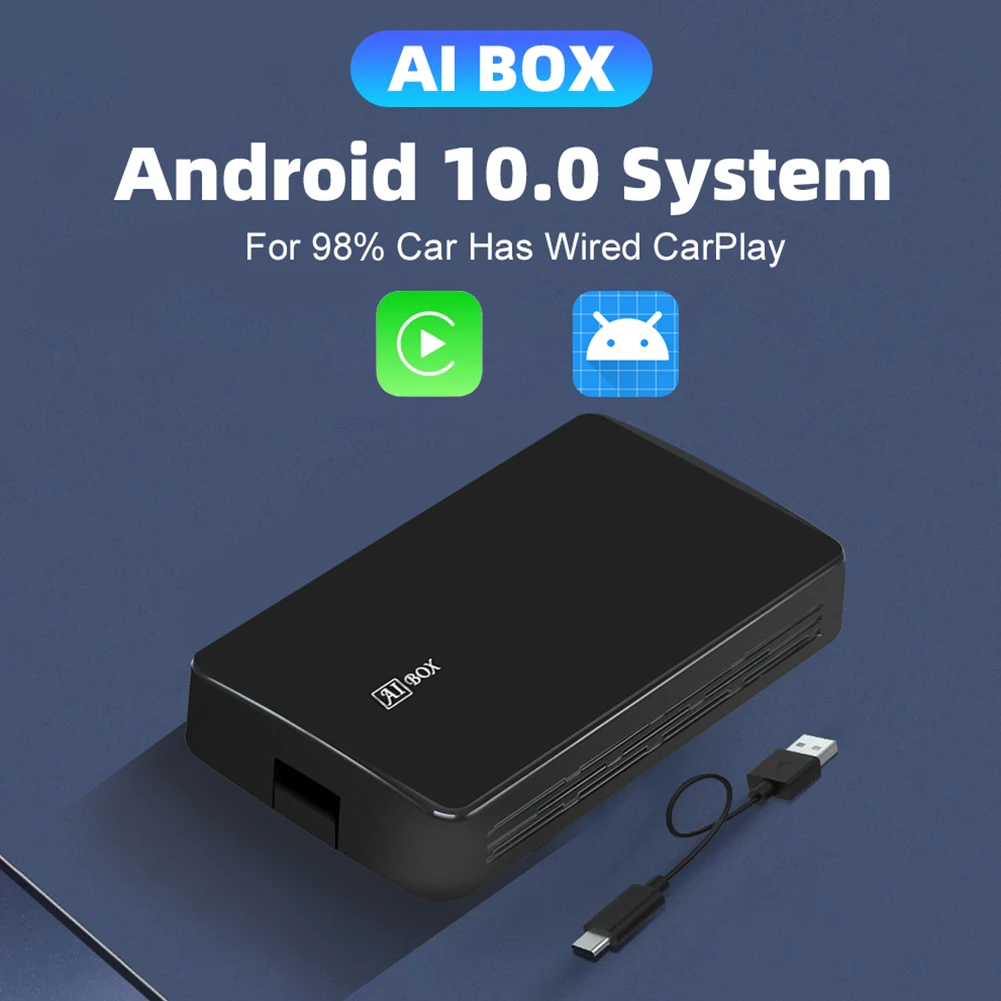 

Car Multimedia Player Wireless AI Box for Carplay systemfor Android Bluetooth-compatible 5.0 Auto Case EQ sound quality Kit auto