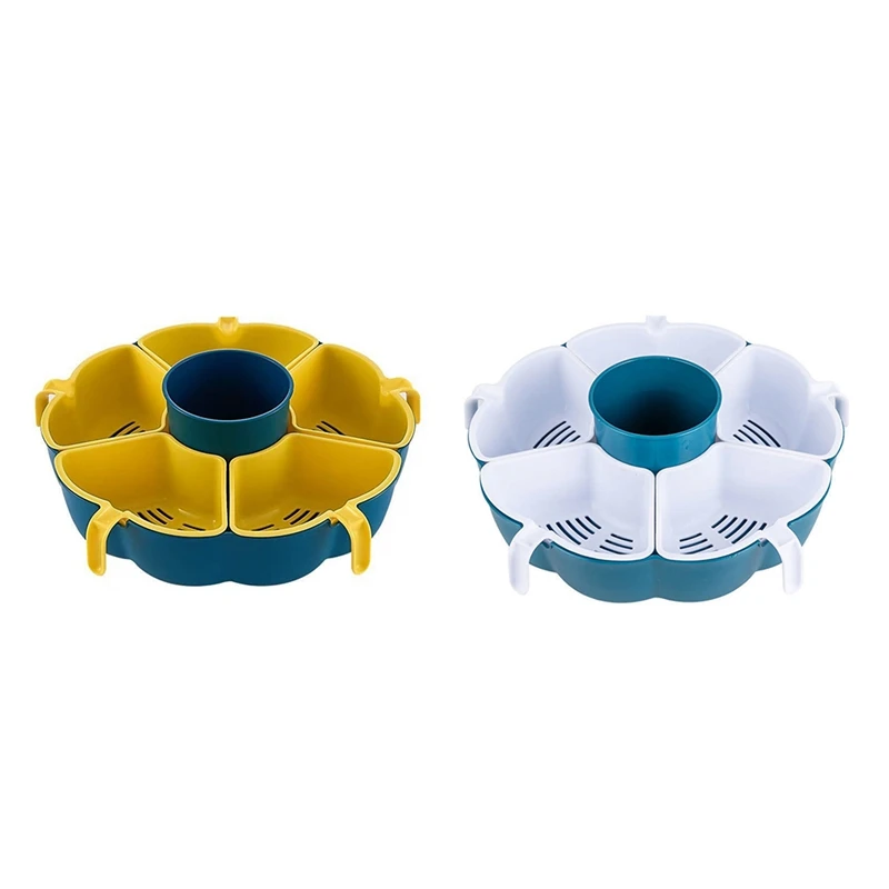 

Многофункциональная Поворотная сливная корзина, пластиковая корзина для овощей, поднос для хранения фруктов