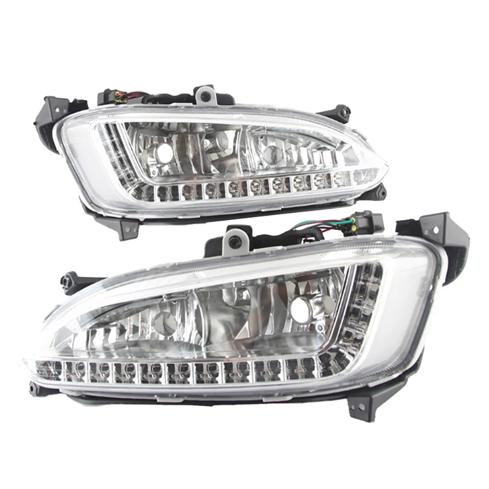 

1 пара, передние противотуманные фары для Hyundai Santa Fe IX45 2013-2015
