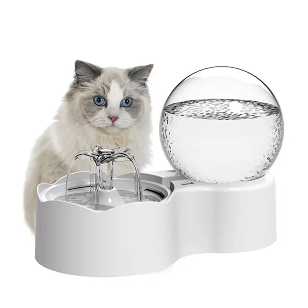 

Питьевая чаша для домашних животных, бесшумный питьевой фонтан с датчиком движения, фильтры-диспенсеры для циркуляции воды для кошек и соба...