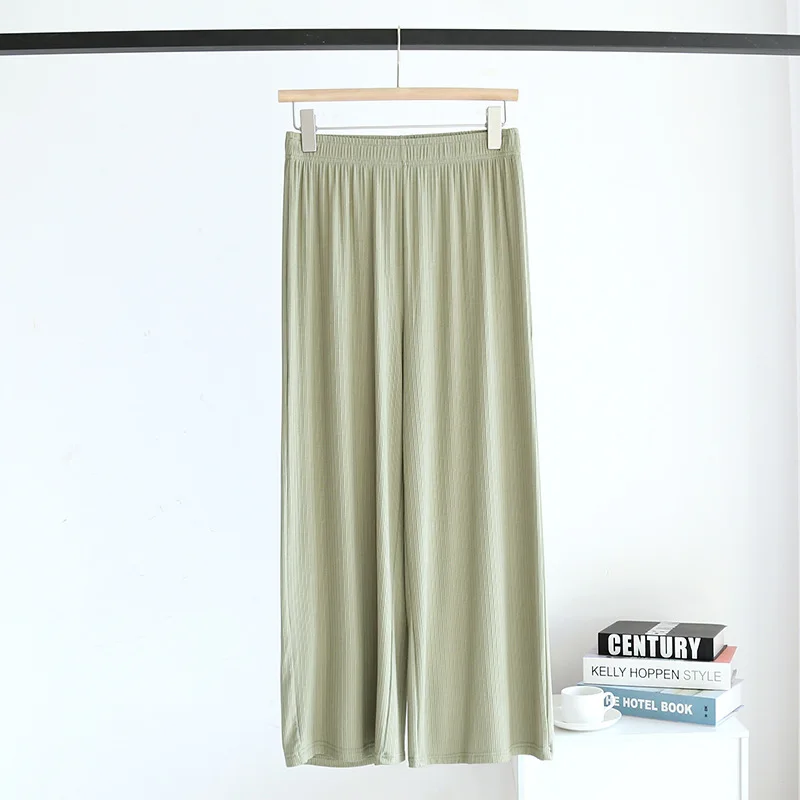 New Loose Women's Spring Summer Home Pants Strips Comfortable Sleepwear Modal Trousers Outside Wear Pajama Pant Sleep Pantalones