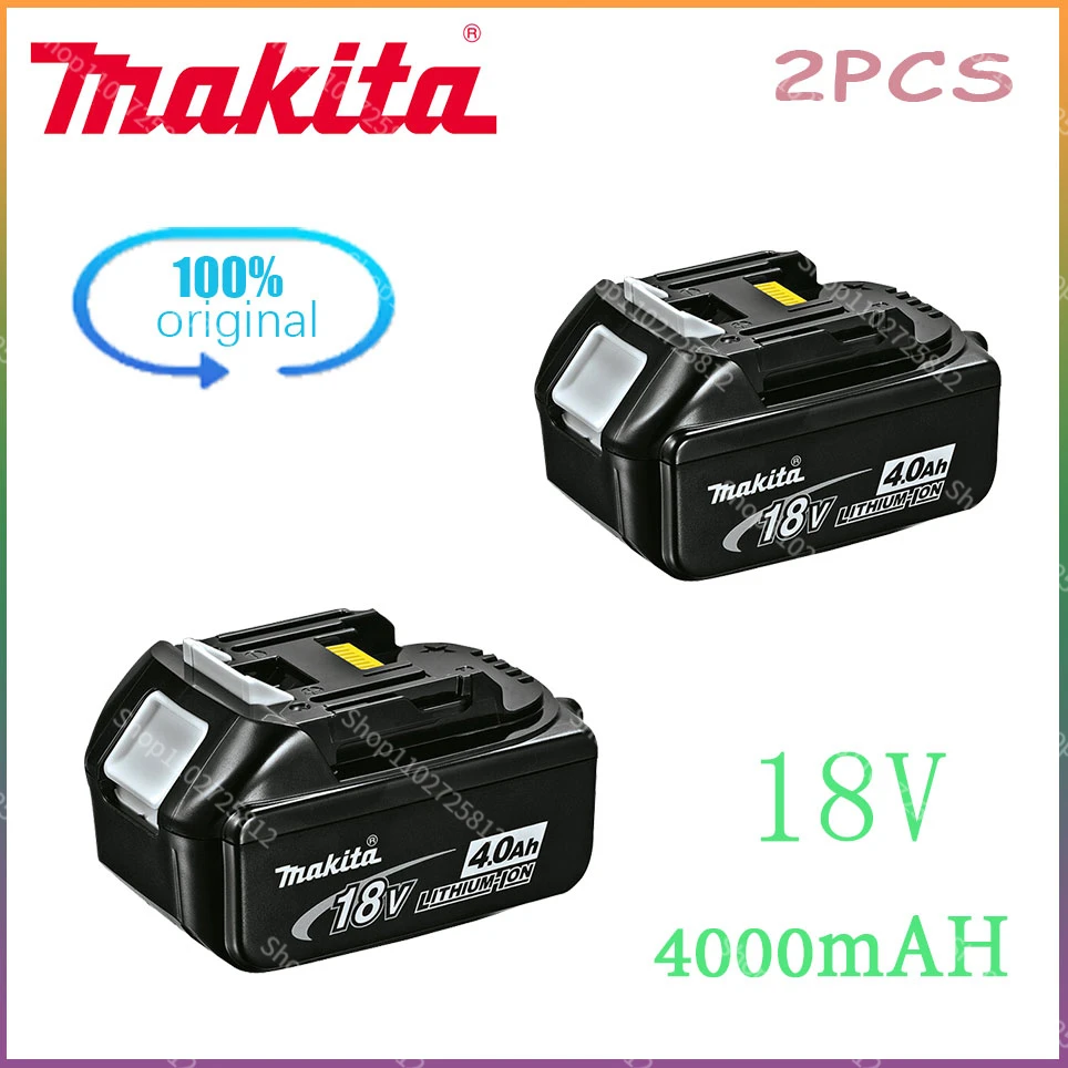 

18V 4.0Ah BL1830 Makita Original Rechargeable Power Tool Battery With LED Lithium-ion Battery BL1860B BL1860 BL1850 4000mAh