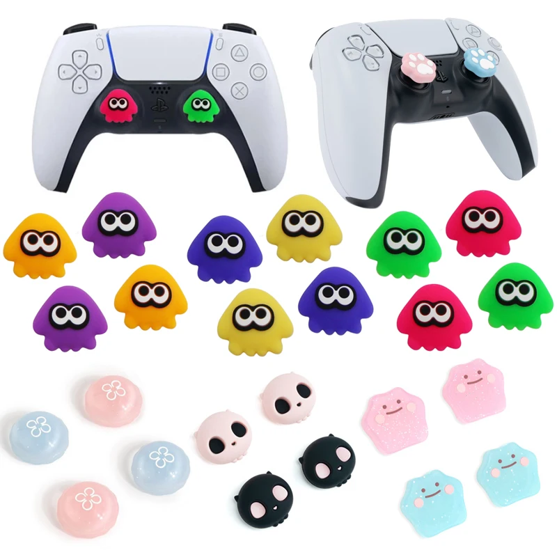 

Симпатичный силиконовый защитный чехол, чехол для джойстика Sony PS5 PS4 PS3 Xbox One/360 Slim Series X/S Switch Pro, колпачок для захвата большими пальцами