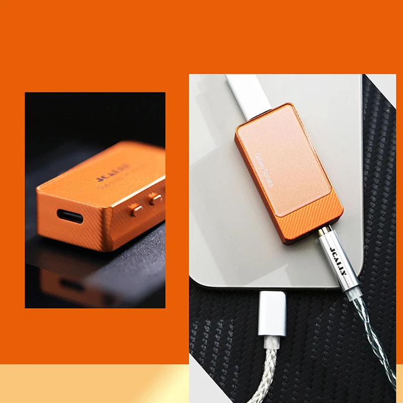 Фото JCALLY Mini DAC-декодер с 5-полосным эквалайзером, Hi-Fi усилитель для наушников, двойные чипы CS43198 SGM8262, выходы 3.5 мм и 4.4 мм, ЖК-дисплей №5