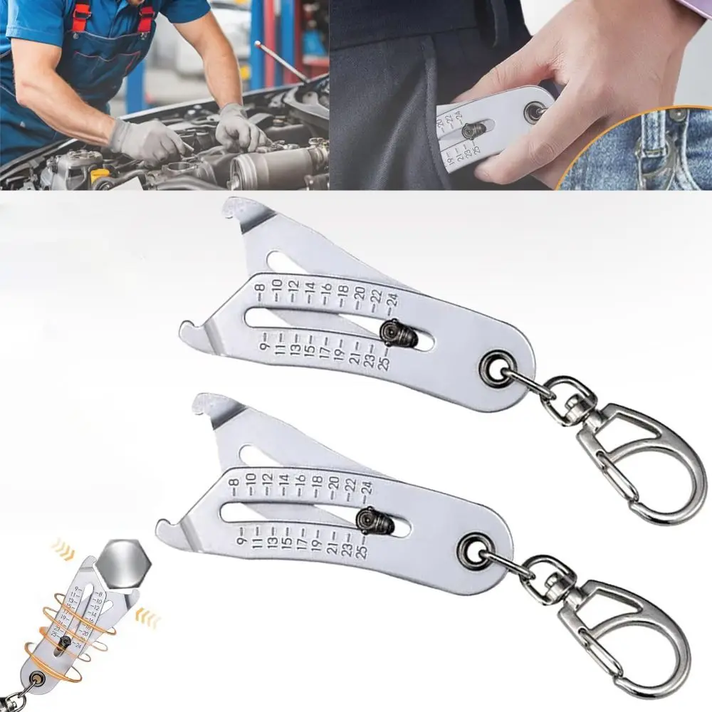 Портативный брелок для измерения размера резьбы геометрических форм