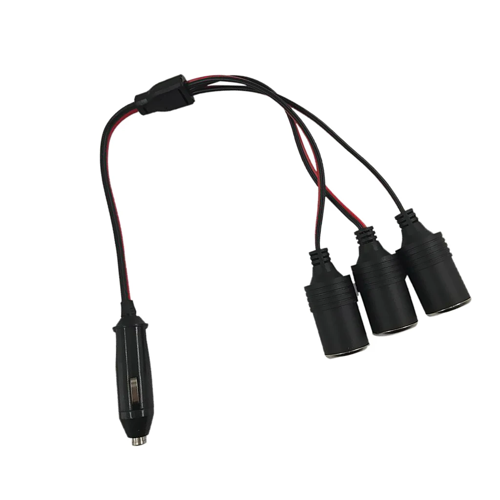 

Car Lighter 1 To 3 Way Outlet Splitter Socket Connector Cable 120W
