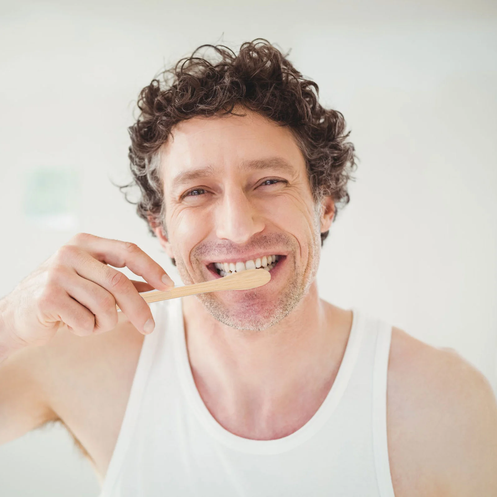 20 шт. бамбуковая зубная щетка с маленькой головкой портативные нейлоновые