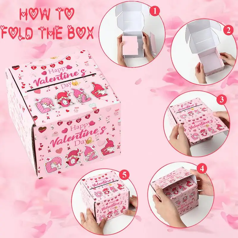 Денежный ящик на День святого Валентина Забавный денежный день Святого Рулонный